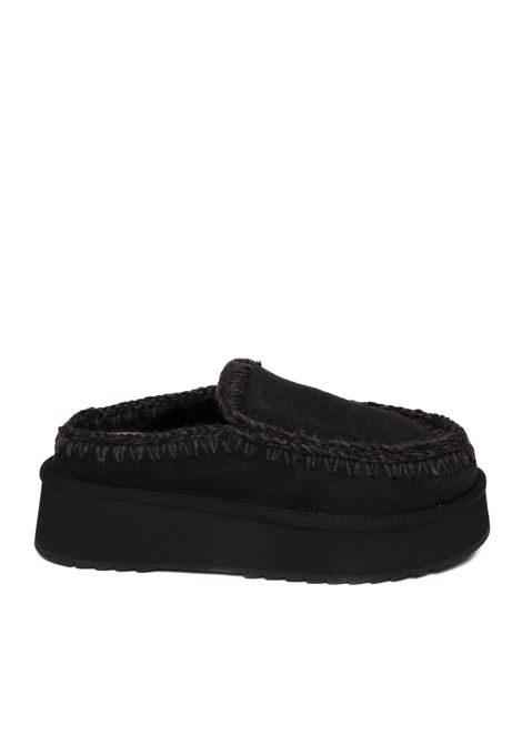 Black platform sabot MOU | CLOG ESKIMO PLATFORM681004A-BKB